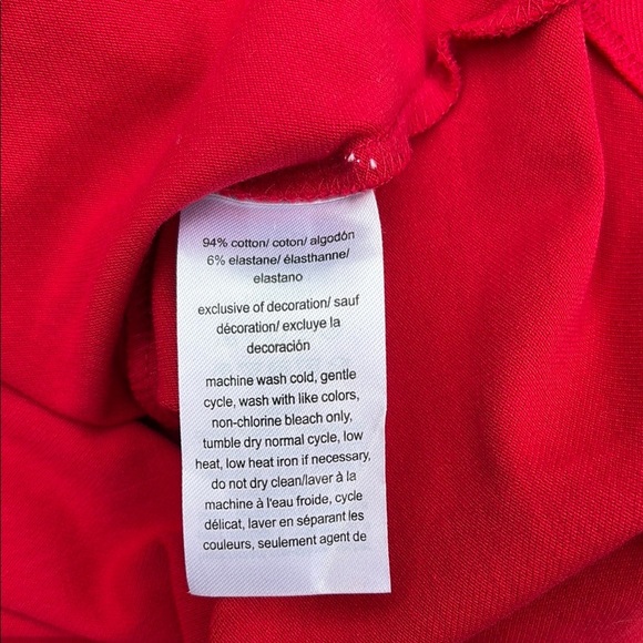 NWT Tommy Hilfiger Red Polo Shirt dress size L ( fits larger) - Picture 6 of 8
